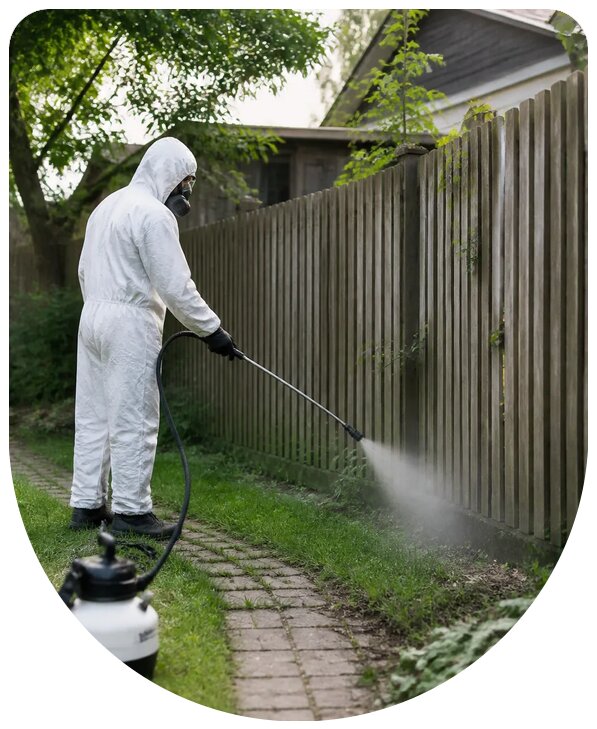 Профессиональная дезинсекция участка в Большой Камне от насекомых